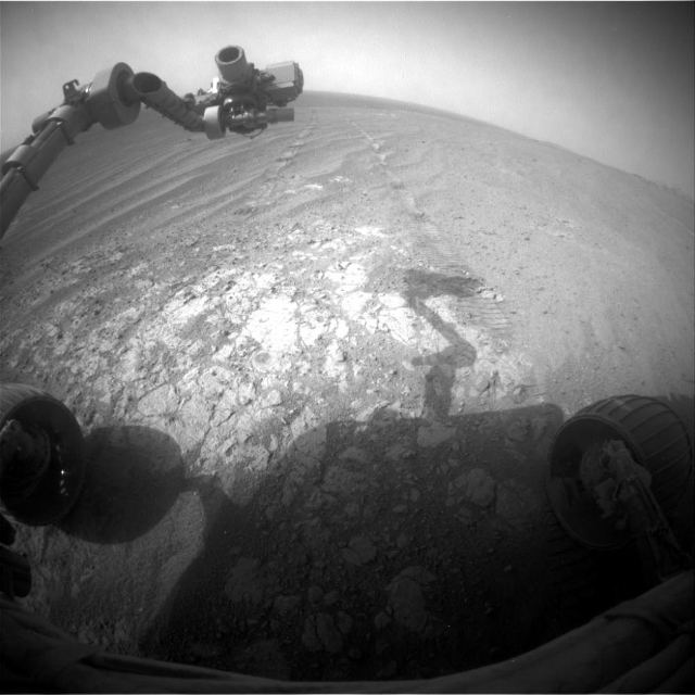 The view from the Opportunity rovers Hazcam
