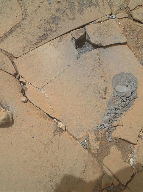 Curiosity Mars rover starts drilling at aptly named "Mojave" test site
