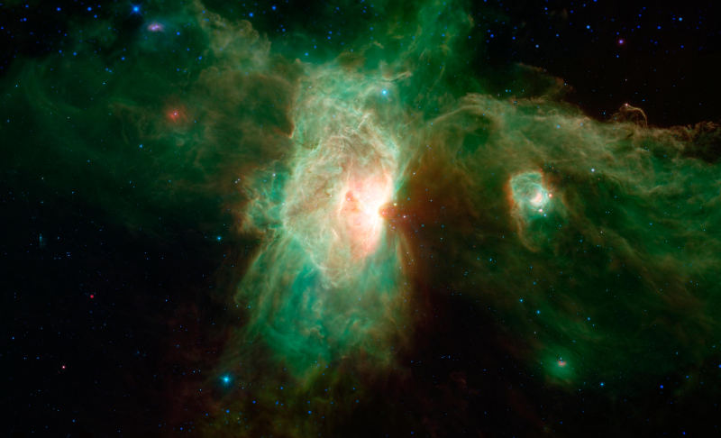 Sptizer space telescope captures this cosmic phenomenon in an infrared image